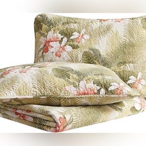 Tommy Bahama Tropical Orchid Collection Quilt Set, 100% cotton, reversible